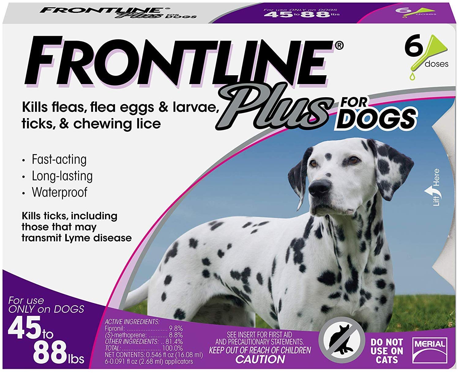 Frontline Plus Flea and Tick Control for Dogs