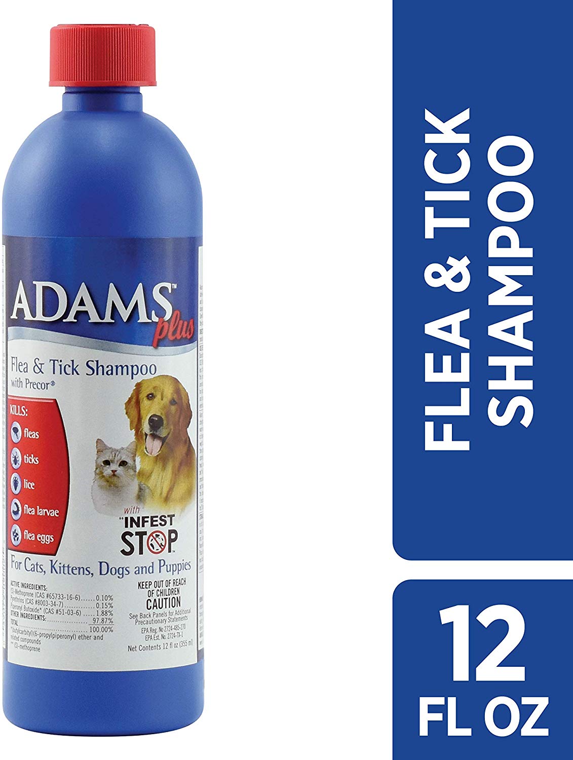 Adam's Tick & Flea Shampoo For Cats