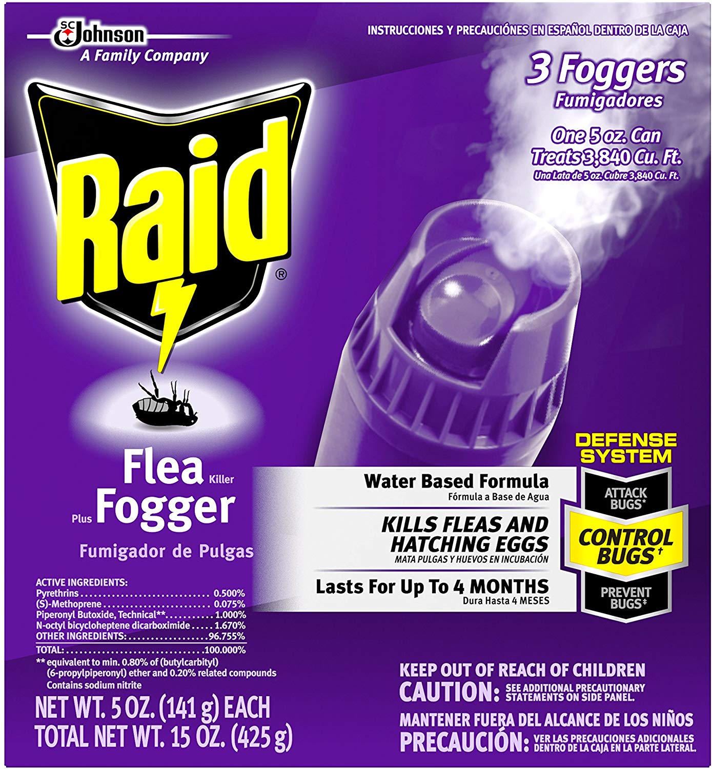 Raid Flea Killer Plus Fogger